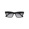 Saint Laurent Betty Rectangle-Frame Sunglasses Black