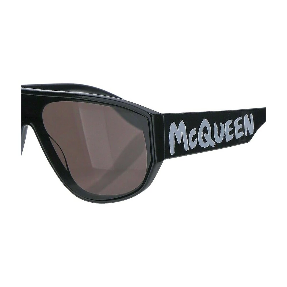 Alexander McQueen Graffiti Mask Sunglasses Black 2 Alexander McQueen Graffiti Mask Sunglasses Black - Bilde 2