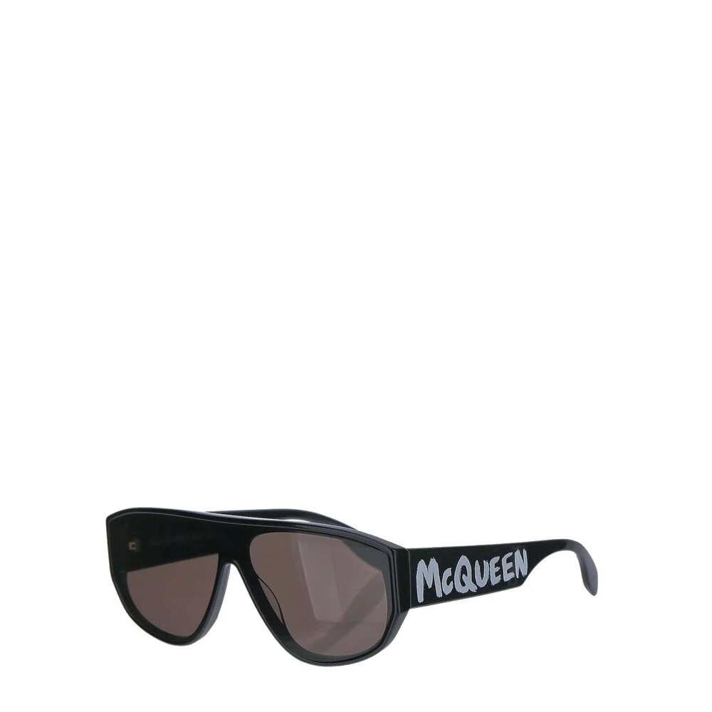 Alexander McQueen Graffiti Mask Sunglasses Black 3 Alexander McQueen Graffiti Mask Sunglasses Black - Bilde 3