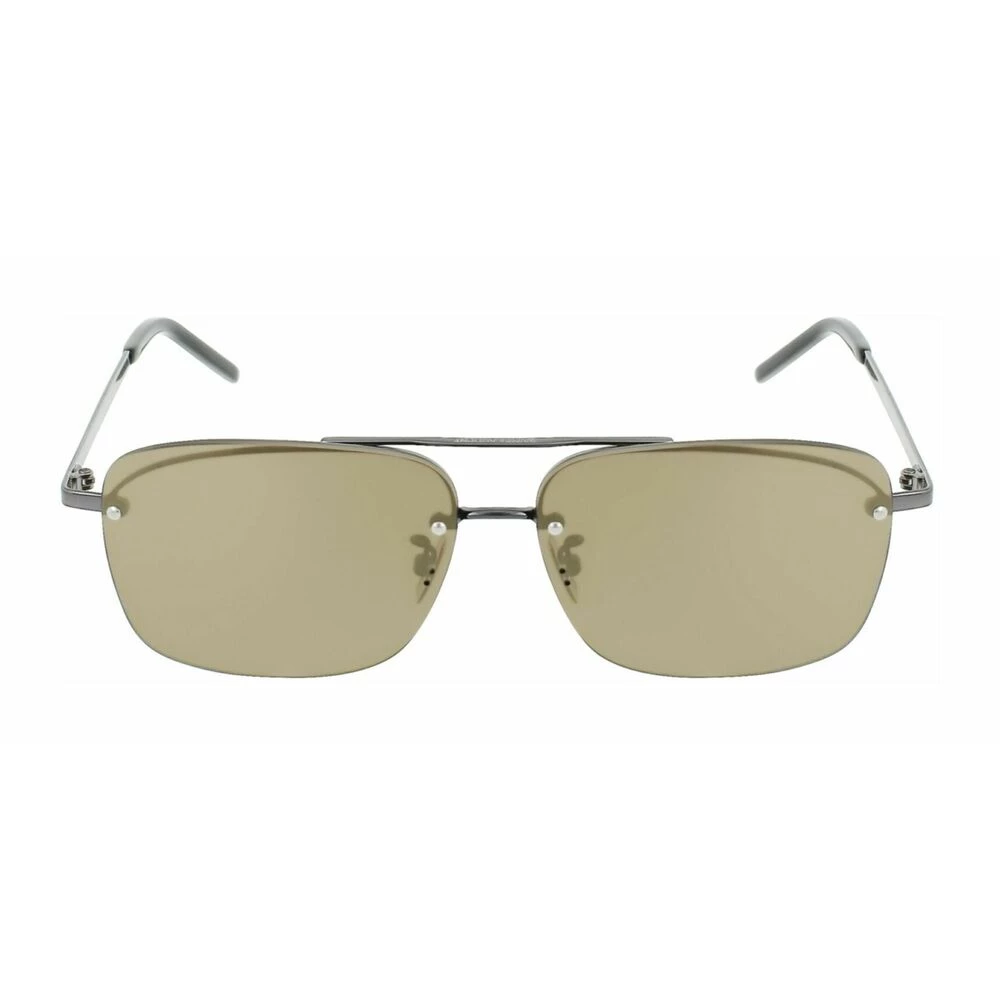 Saint Laurent Aviator-Style Metal Sunglasses Black 1 Saint Laurent Aviator-Style Metal Sunglasses Black
