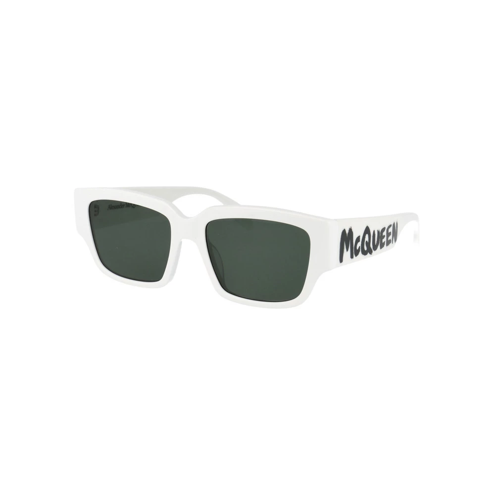 Alexander McQueen AM0329S 003 Sunglasses White 2 Alexander McQueen AM0329S 003 Sunglasses White - Bilde 2